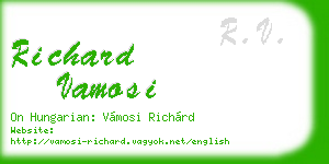 richard vamosi business card
