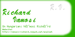 richard vamosi business card